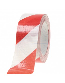 Floor marking tape DUCT red/white, 50mm/33m