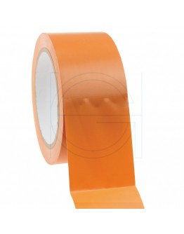 Bouwtape PVC oranje 50mm/33m, 150my
