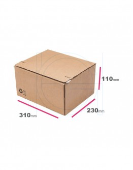SendBox-8 shipping box  Autolock - 310x230x110mm (A4+)
